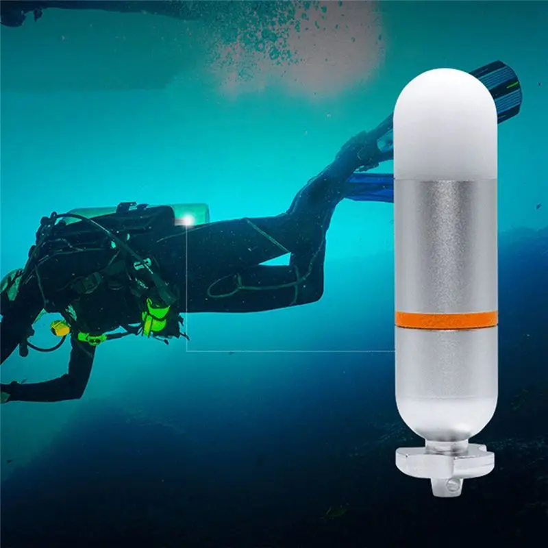 HLZS-Dive Strobe Beacon Diving Signal Light Mini Underwater 150M Scuba Tank Light LED Night White 1 PCS