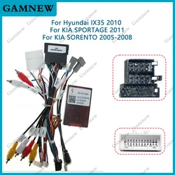 16Pin Car Wiring Harness Adapter Canbus Box Decoder for Kia Sportage Sorento Hyundai IX35 Tucson 2 2009-2015