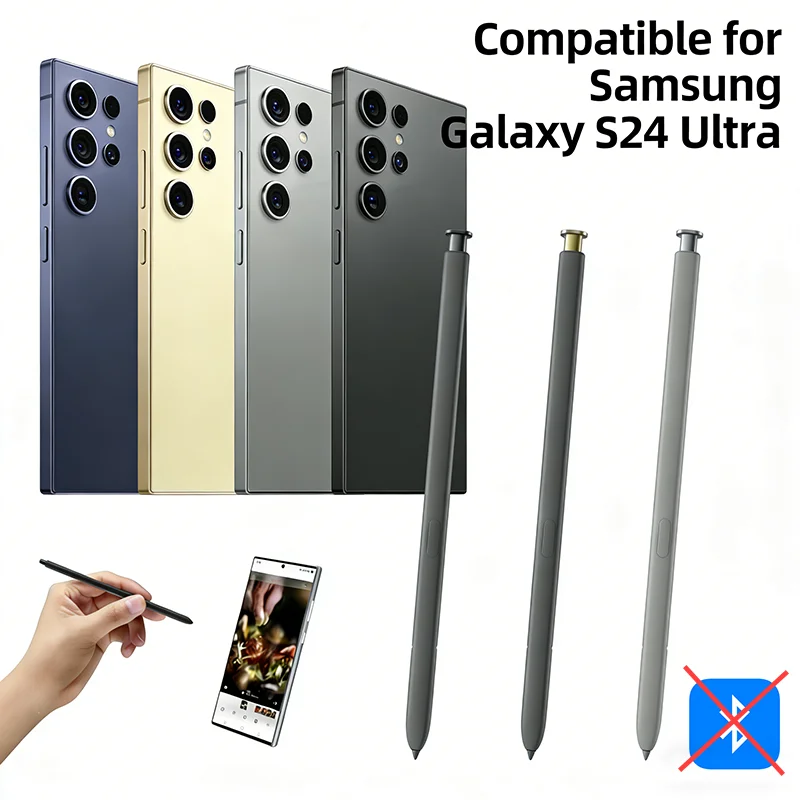 S24 Ultra S Pen Replacement For Samsung Galaxy S24 Ultra SM-S928B SM-S928U SM-S928W Stylus Pen Touch S Pen Without Bluetooth