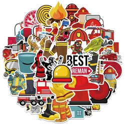 10/30/52PCS Firefighter Stickers Firemen Fire Hero Graffiti Decals for DIY Luggage Laptop Skateboard Motorcycle Kids Sticker