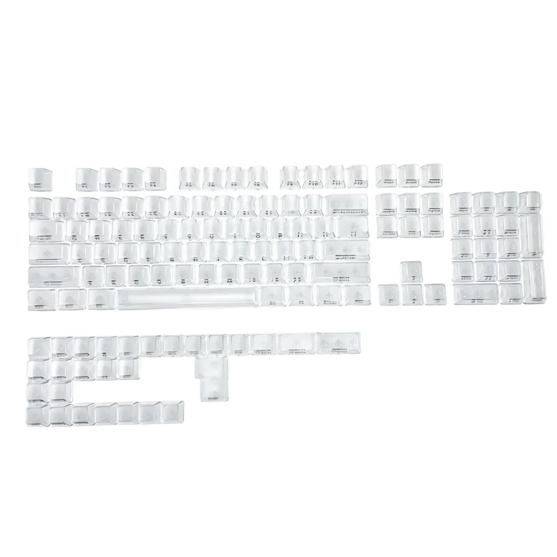 

1Set OEM Side Printed Transparent Keycap Support Through Blacklit