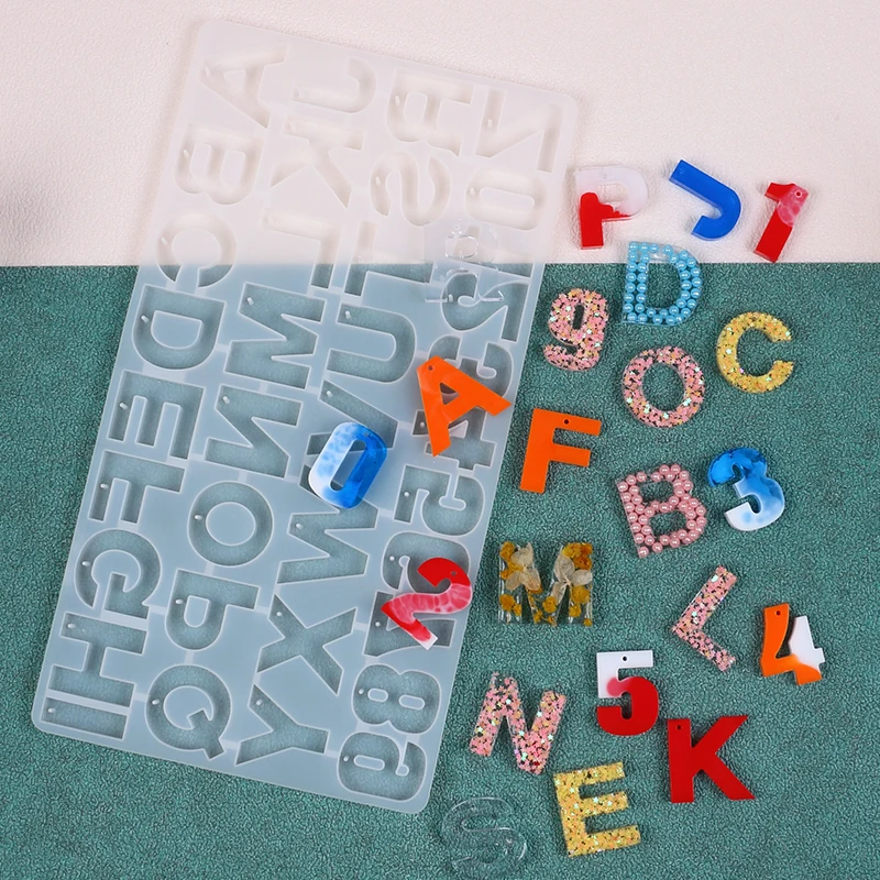 Брелок с буквенным номером, си – обзор и цена Resin Art Alphabet