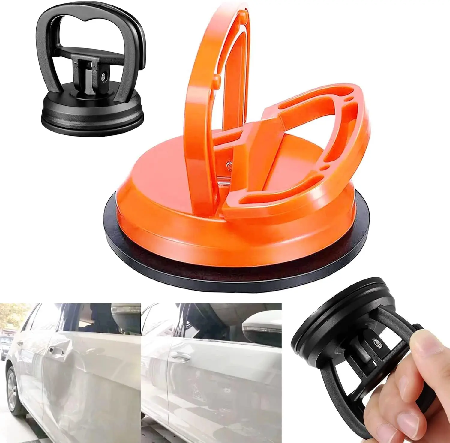 

4pcs Car Suction Device - Dent Repair Kit for Body, Glass, Screen, Tile Lifting & Object Movement Handle Lifter