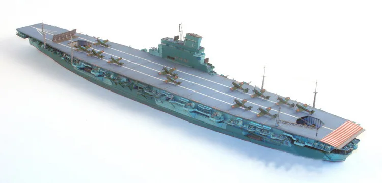 Modelo de papel 1/400 IJN Shinano Porta-aviões DIY brinquedo artesanal de papel