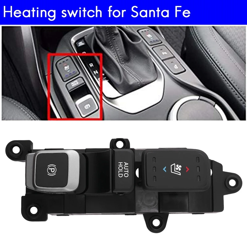 

NEW-Car Seat Heating Switch Button Seat Ventilation Brake Seat Heating Window Switch For HYUNDAI Santa Fe IX45 93310-2W315