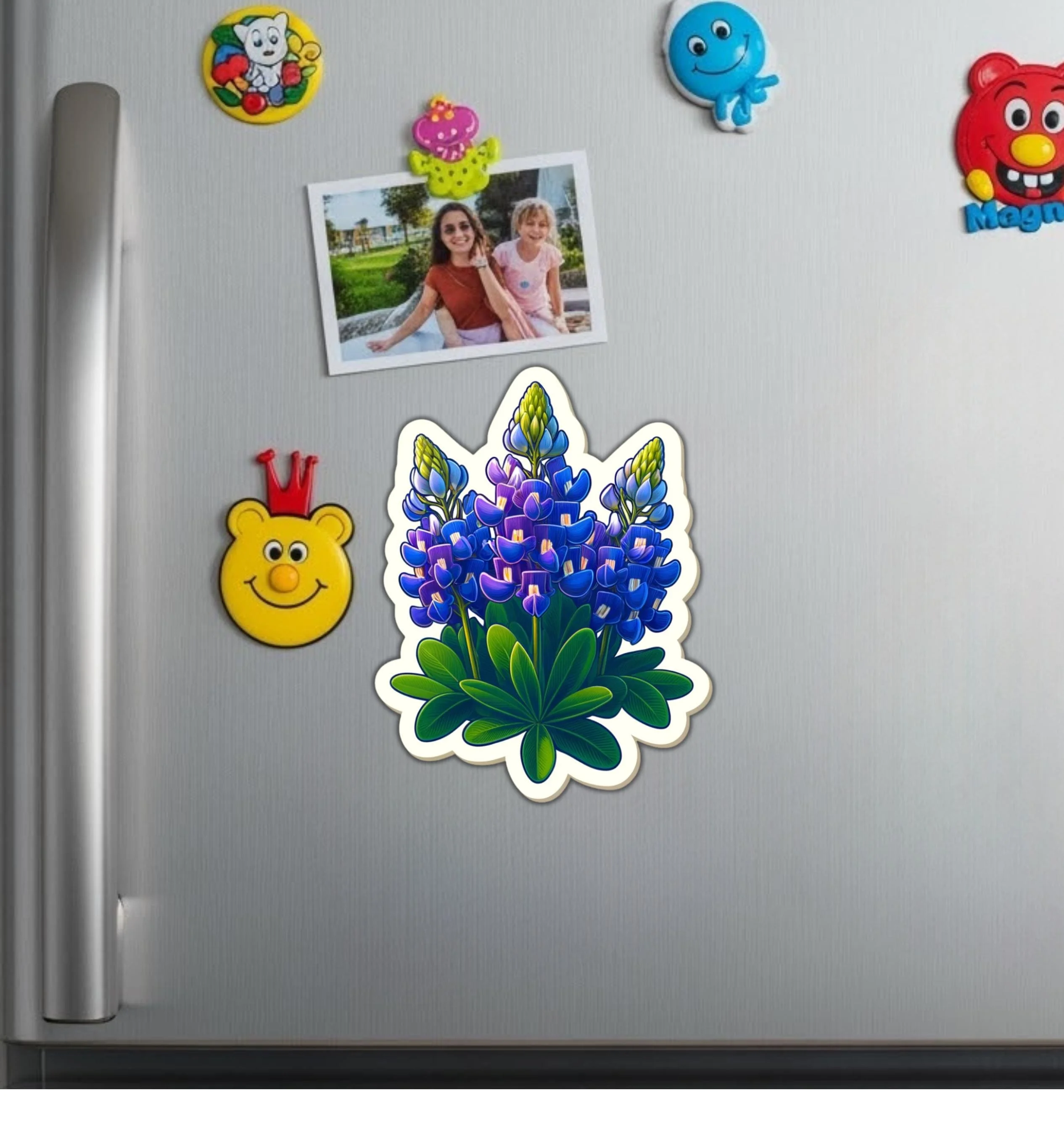 Texas Bluebonnets Graphic Art Vinyl Sticker For Laptop And Water Bottle Self Adhesive Decal