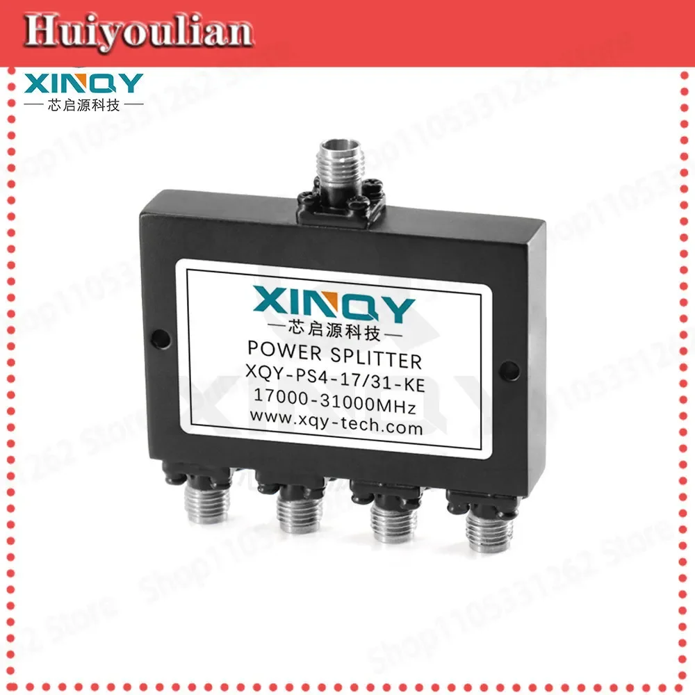 XINQY 4 Way 2.92mm Power Divider Combiner 17 to 31GHz Microstrip RF Splitter K Type Connector for Millimeter Wave Test Equipment
