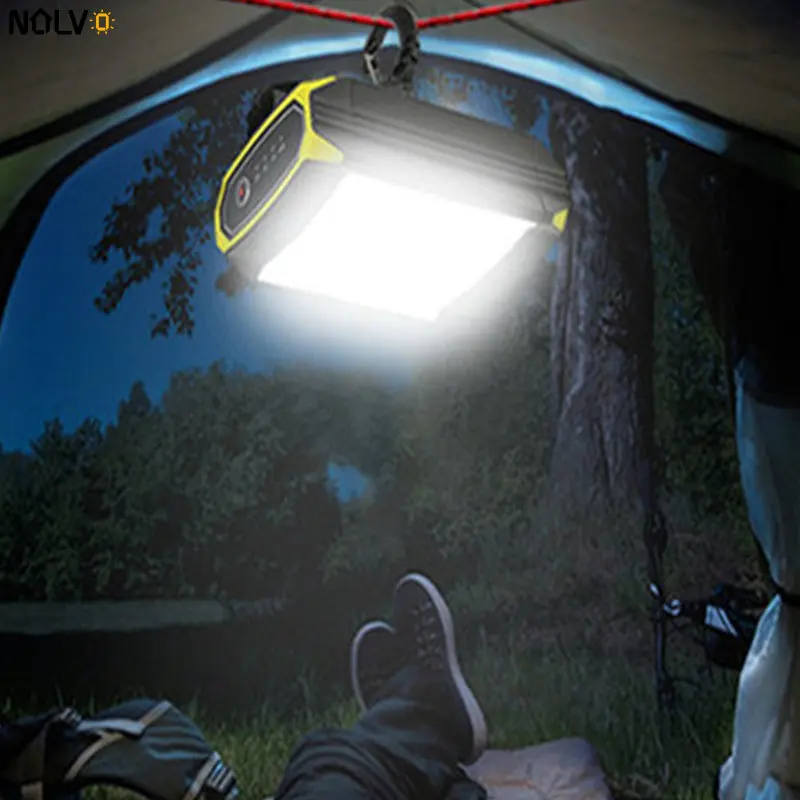 Portable Hanging Tent Lantern Outdoor Waterproof Emergency Lamp USB Rechargeable Led Flood Lights Camping Power Supply Equipment