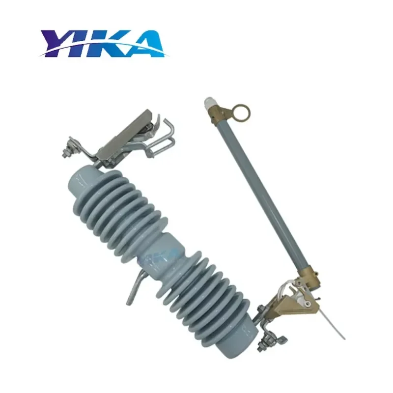 Fuse Cut Out 100A Price YIKA 33KV 35KV Fuse Cutout 100 Amp / 200 Amp Porcelain Drop Out Fuses in Transformer