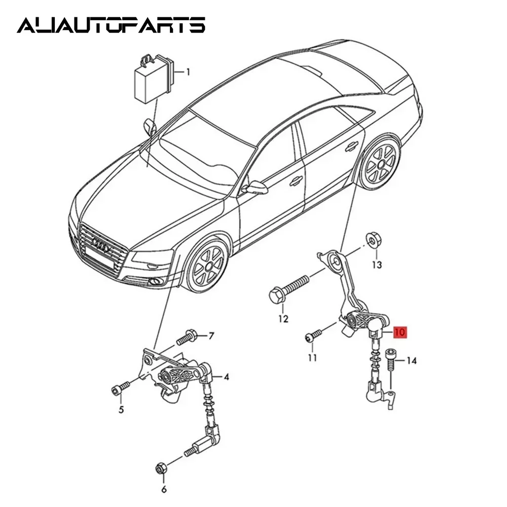 4H 0941285 G4H 0941286 G4H 0941309 C 4H 0941310 C Audi A6 A7 A8 S6 S8 RS7 2010-2018 용 전면 후면 왼쪽 오른쪽 헤드 라이트 레벨 센서