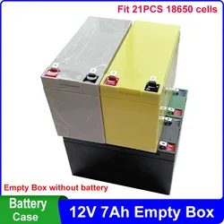 12V 7Ah schowek Fit 21 sztuk 18650 komórek 12V 7Ah obudowa baterii 3*7 uchwyt dla DIY układ słoneczny przechowywania energii akumulator UPS Pack