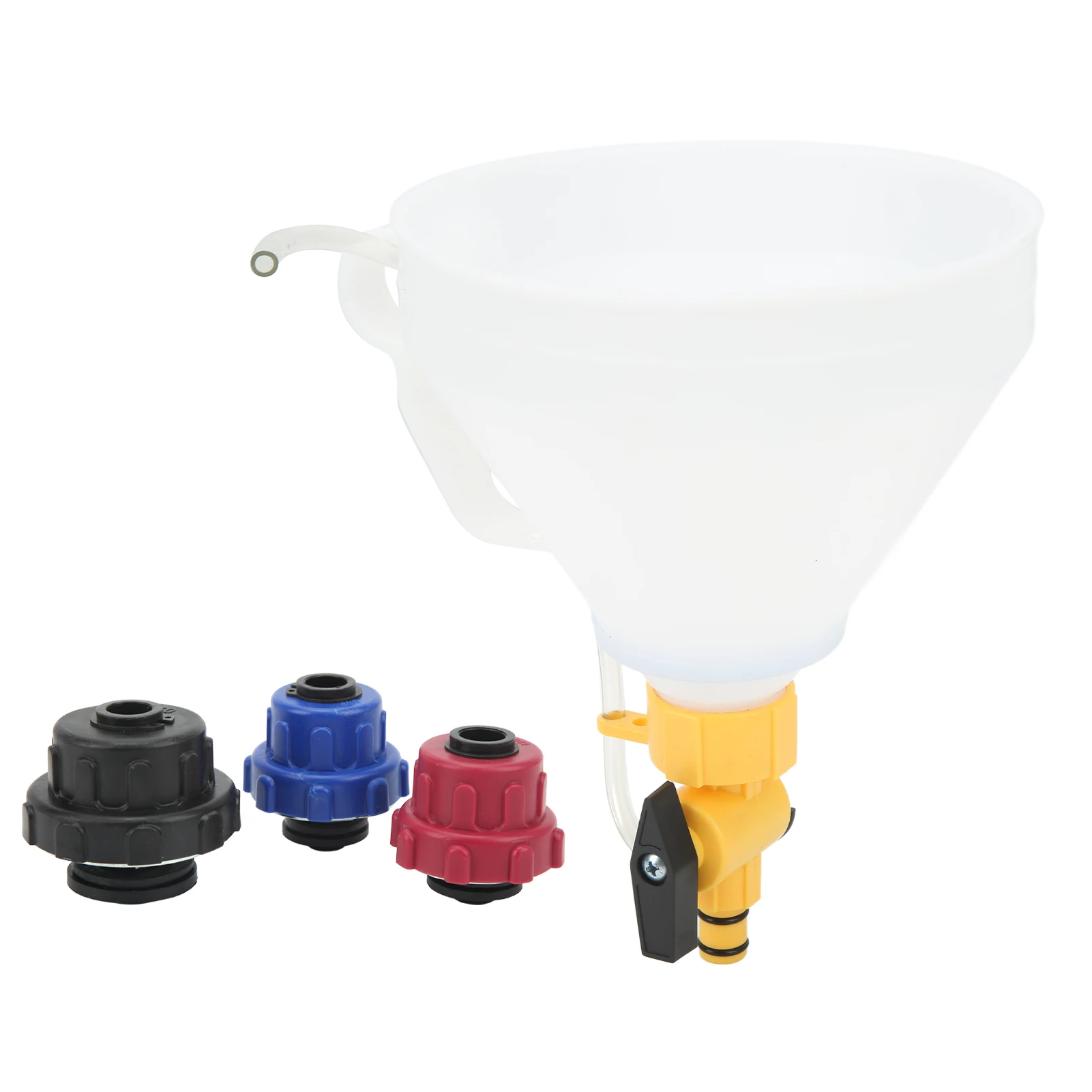 

Radiator Coolant Refill Funnel with 3 Adapters Universal for Ford Chevy GM