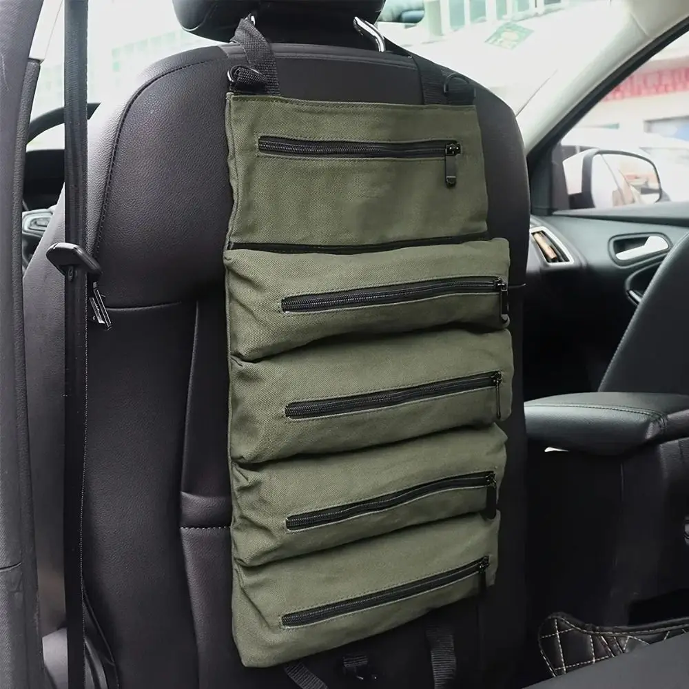 ใหม่ผ้าOxford Outdoor Campingกระเป๋าผ้าใบอเนกประสงค์อเนกประสงค์กระเป๋าเครื่องมือRoll Upกระเป๋าเครื่องมือรถ