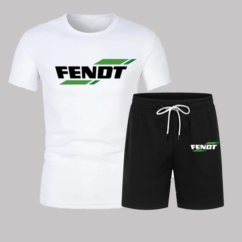 

Summer Men's T-shirt Set 3D Animal letter minimalist style fashion men's T-shirt short-sleeved O-neck sportswear gym top street