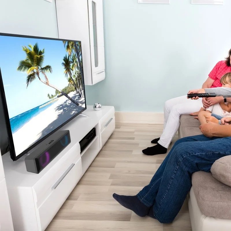 PC用の強力な有線スピーカー,RGB USBケーブル,サブウーファー,低音,音楽,マルチチャンネルサウンドボックス