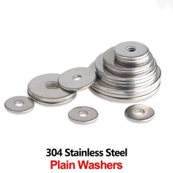 2/50X M2.5 M3 M3.5 M4 M5 M6 M8 M10 M12 M14 M16 A2-70 304 Stainless Steel Large Size Oversize Big Wider Flat Washer Plain Gasket
