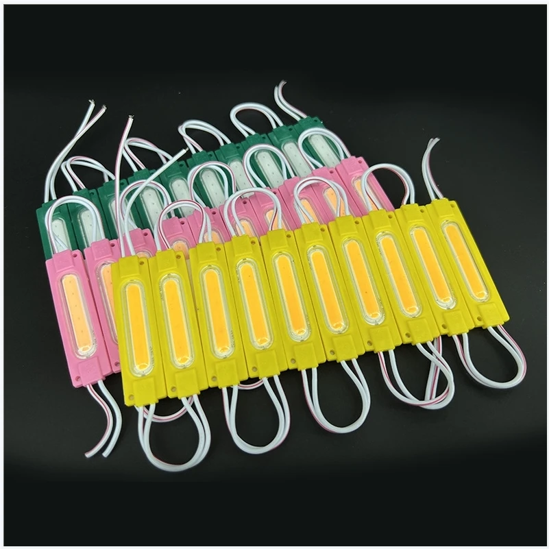 COB LED Module String Light met Lens DC12V 6LED Waterdicht voor Outdoor Reclame Teken Winkel Banner LED Module Strip Lamp