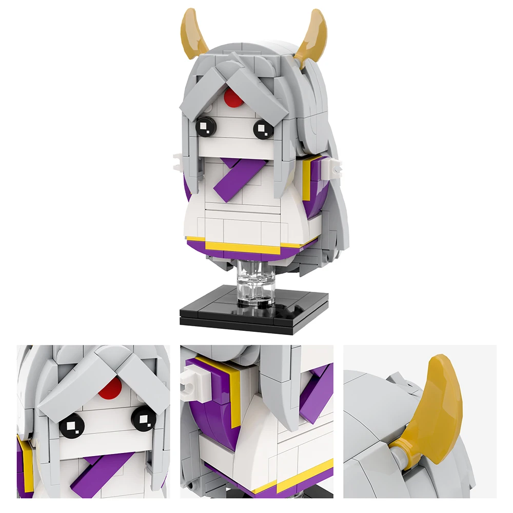 MOOXI أنيمي الرسوم المتحركة MOC الطوب مجموعة متوافق BrickHeadsed اللبنات أجزاء الاطفال التعليم لعب للأطفال هدية عيد ميلاد