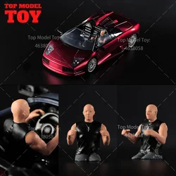 Painted Miniatures 1/24 1/43 1/64 Paul Walker Vin Diesel Driving Figures Model Mini Scene Props Doll Vehicles Cars Toys Gift