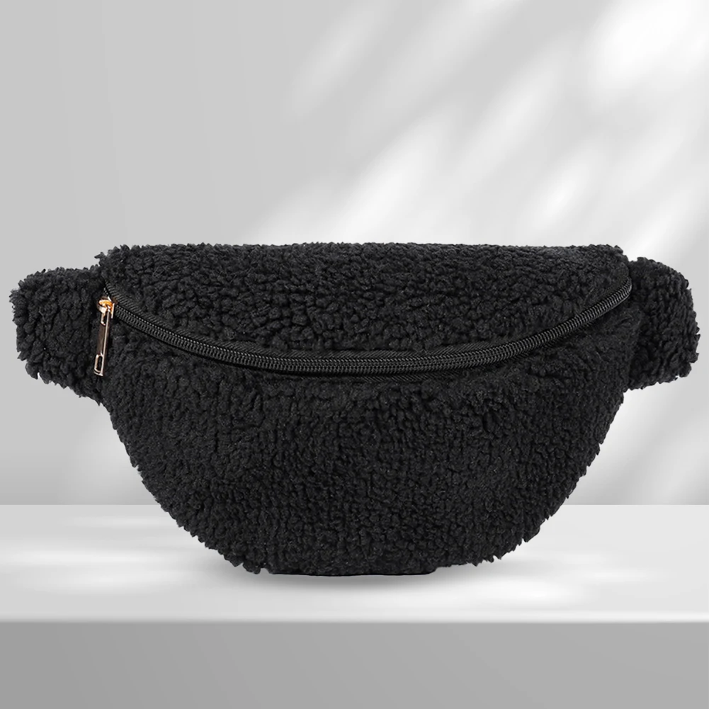 Unisex puszyste zamknięcie torba na suwak Crossbody puszyste torba ze sznurkiem modne wielofunkcyjne, lekkie jesienne zimowe codzienna torba