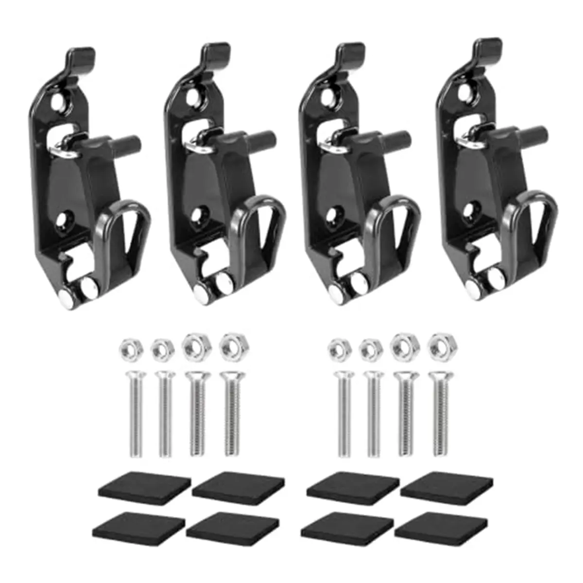 Heavy Duty Zinc Alloy Tool Mounting Bracket Set for Roof, Shock-Absorbing Rubber Pads, Holds 0.67-1.57" Tools, 32 Lbs 6