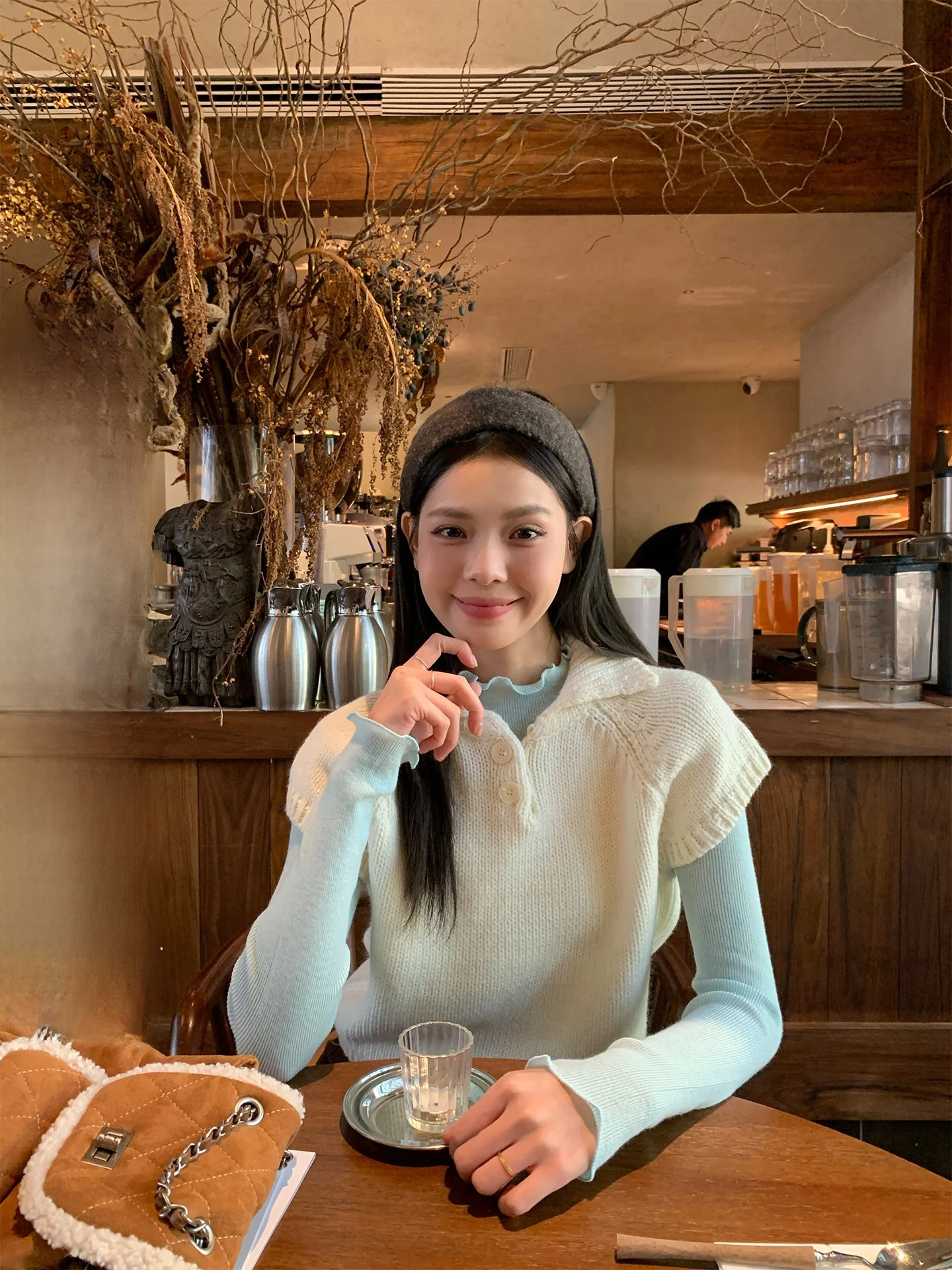 

Song Zhengen Korean Sle Slim Fit Knitted ort Sve Women's Top Hooded Sweatirt Flip Collar Outerwear Layering irt