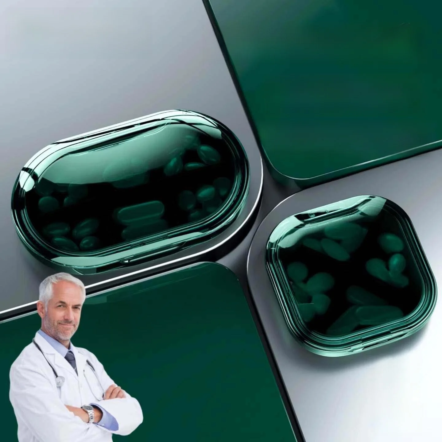 

Portable Medicine Box Sealed Large Capacity Divided Compartments for Daily Three Meals Week Seven Days on the Go