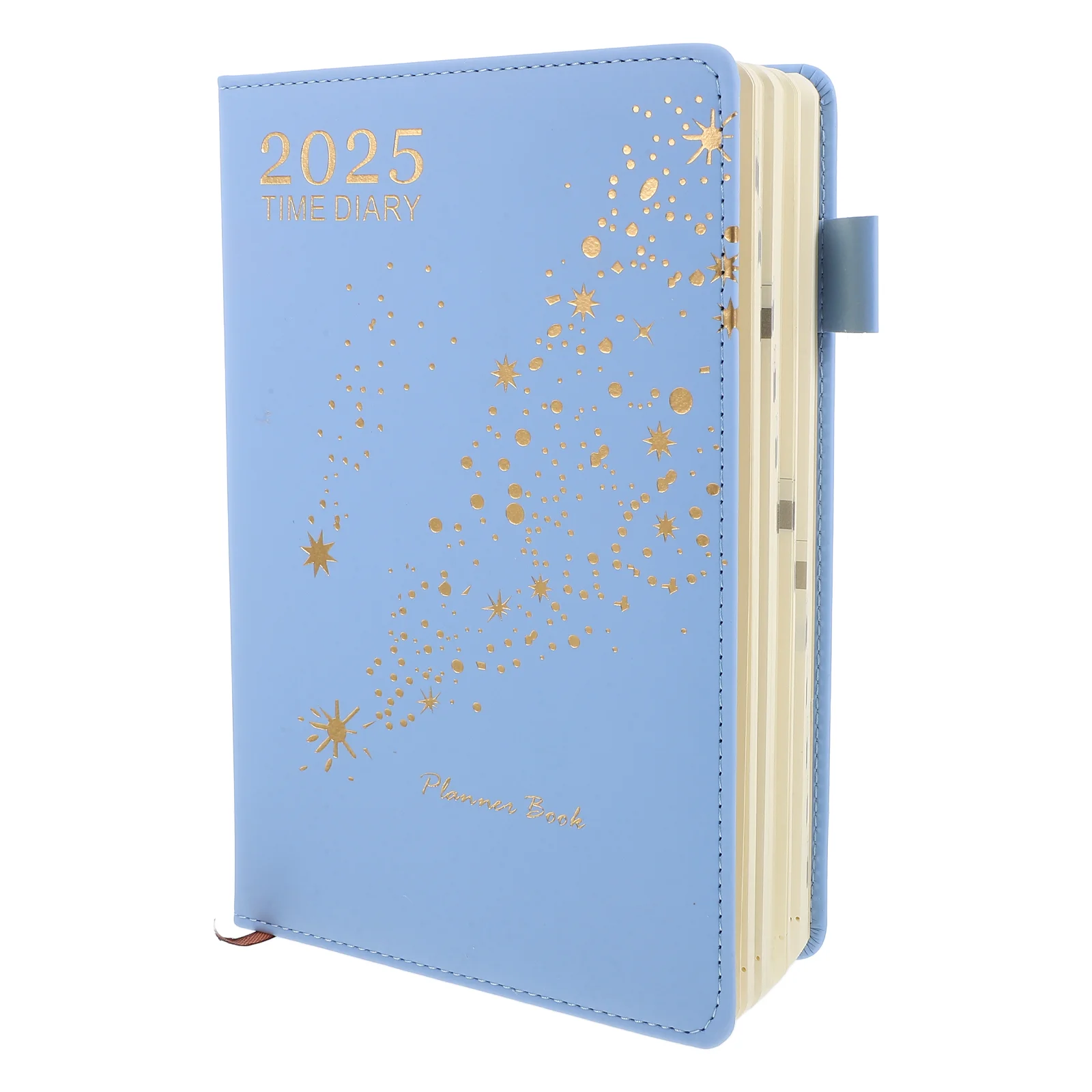 

Portable Planner Notebook 2025 Schedule Notebooks Monthly Academic Filling Blue Pu