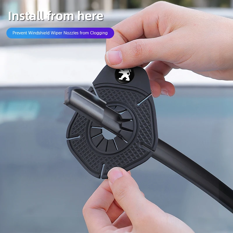 Car Wiper Base Protective Cover Silicone Dustproof Cap For Peugeot 206 308 208 207 3008 307 2008 508 407 5008 408 4008 Rifter view 3