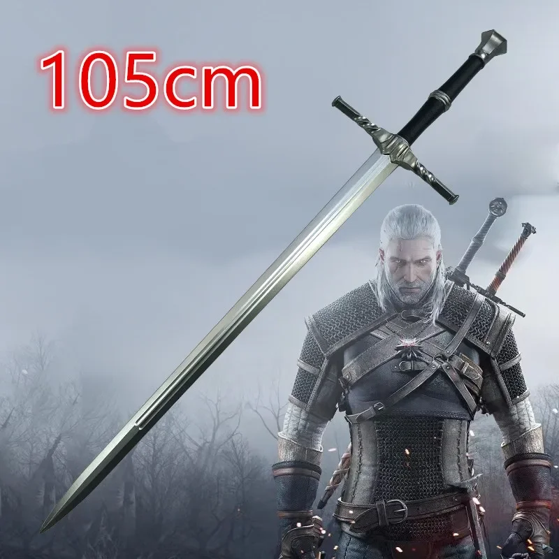 1:1 anime cosplay geralt de rivia espada nova exótica bestas espada arma prop role play modelo do plutônio brinquedo prop 105cm