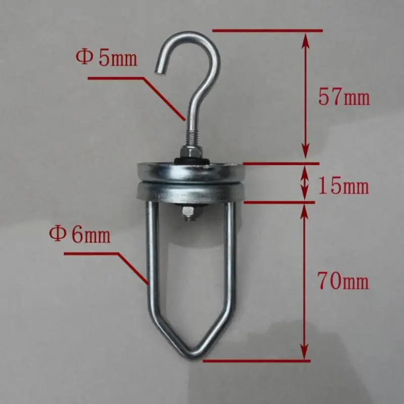 **Rotating Spinner Hook Steel Swivel Heavy Duty for Powder Coating Paint Shop Suspension Systems