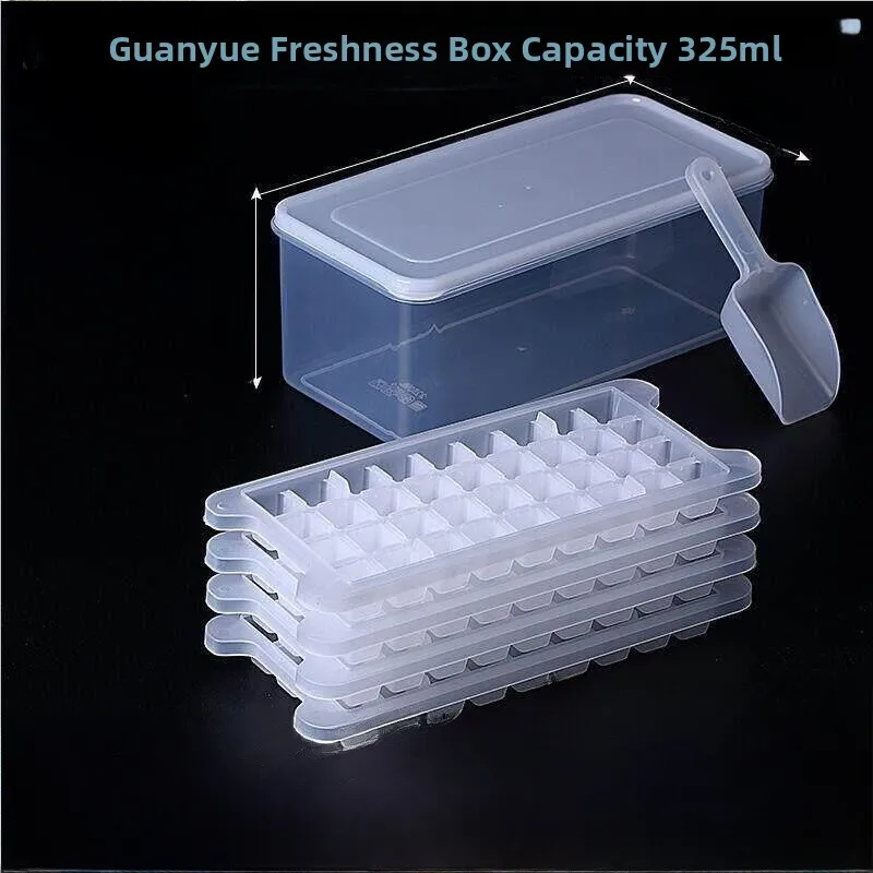 Large Commercial Plastic Ice Tray for Home And Office Use Kitchen Appliance Ice Maker Storage Box Ice Cube Maker Mold