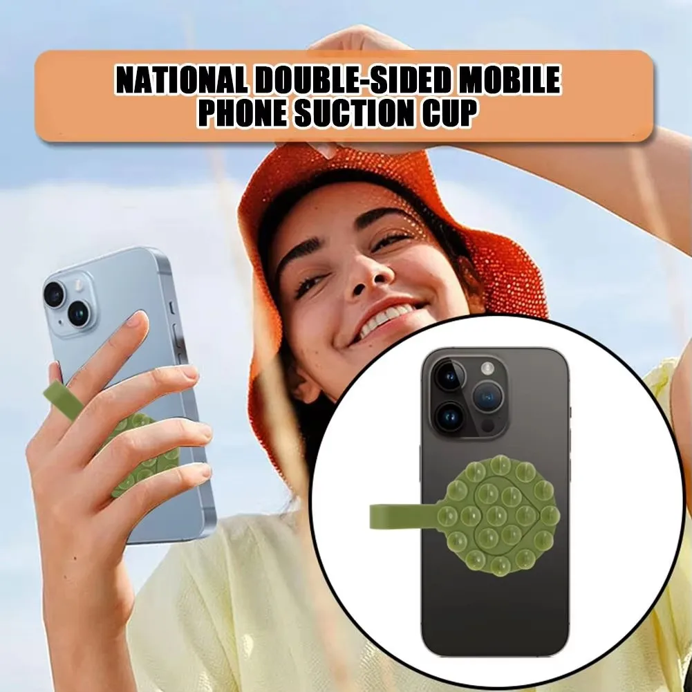 Double Side Silicone Suction Pad For Mobile Phone Fixture Suction Cup Backed Adhesive Silicone Rubber Sucker Pad For Fixed Pad view 6