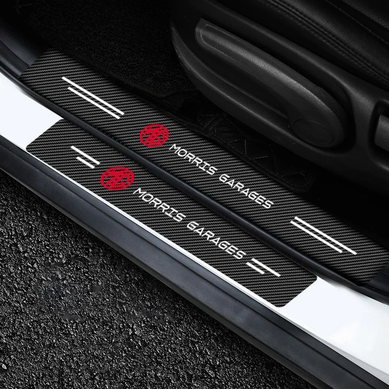 Car Door Sill Threshold Guard Stickers Rear Trunk Bumper Anti-Scratch Protector Decals for MG ZS ZST HS MG3 MG4 EV MG5 MG6 GT