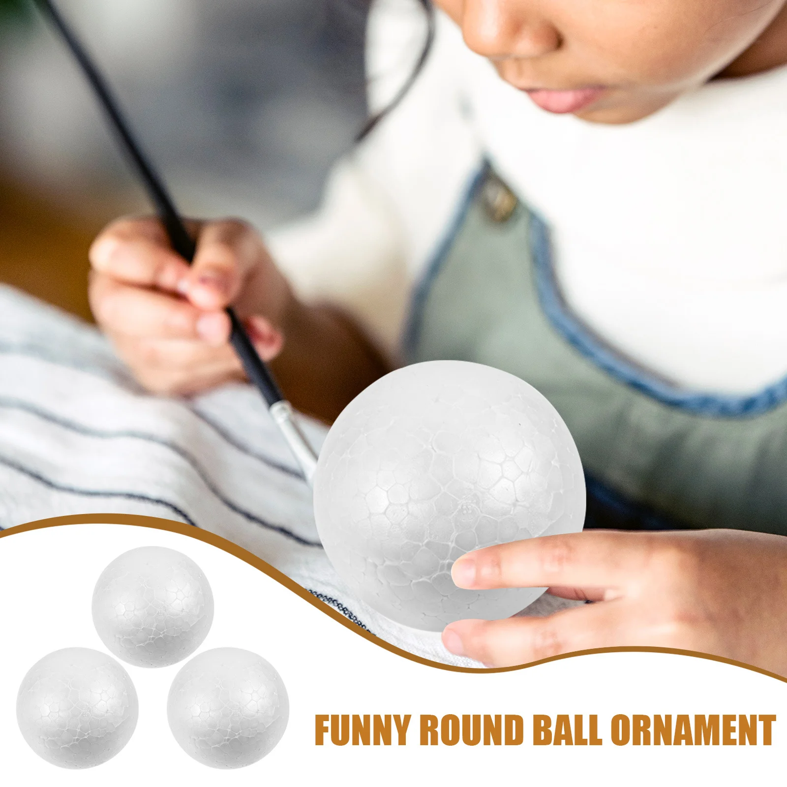 12 個のフォームボール滑らかな白いポリスチレン球 DIY クラフトプロジェクト用子供の絵画休日の装飾学用品クラフト