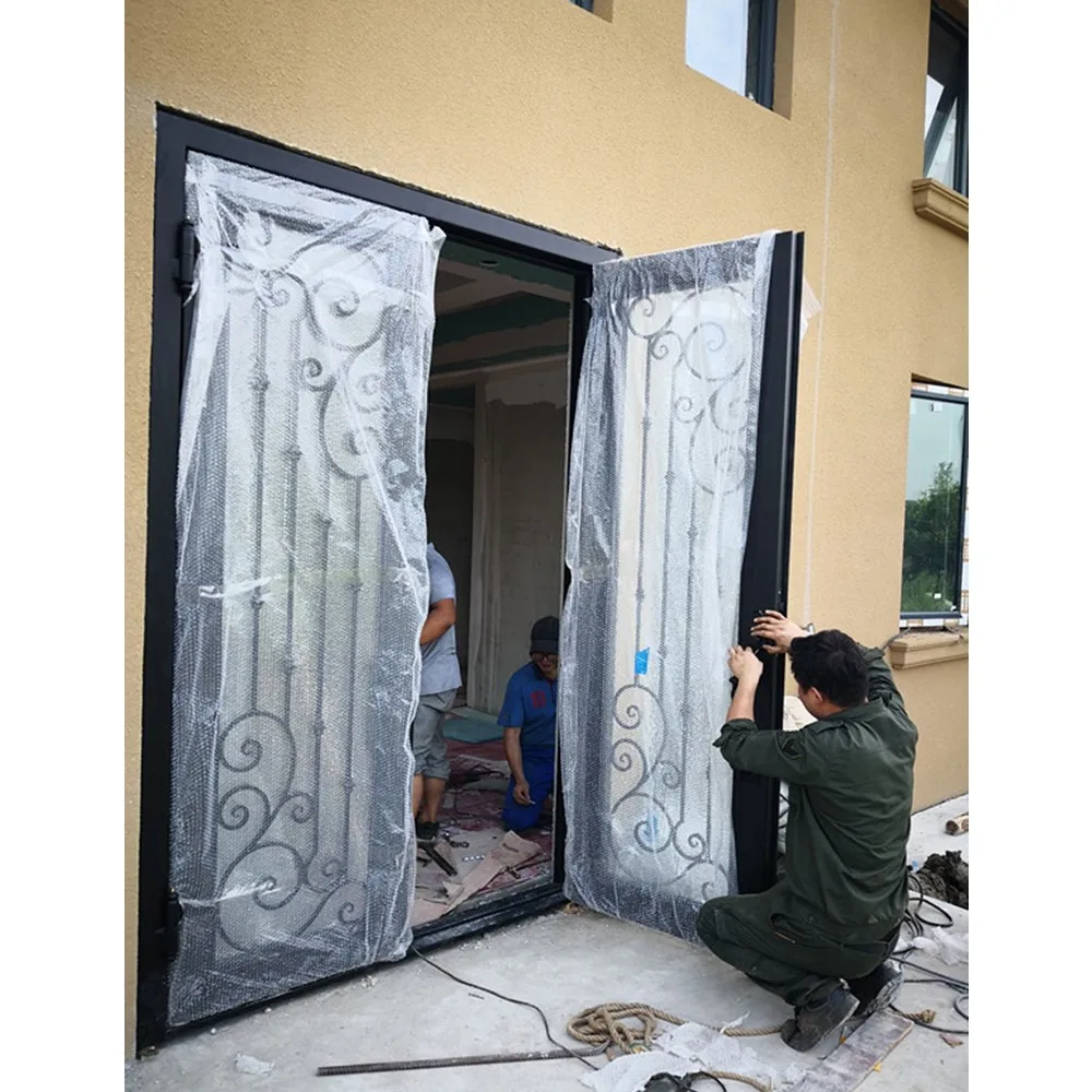 

Door For Villa Luxuy Design French Doors Glass Door Wrought Iron Door With Glass Double Door Entrance Door