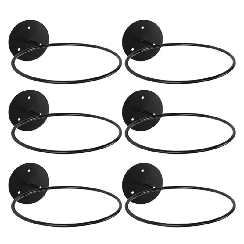 6Pcs Wall Mount Ball Holder Ball Storage Organizers for Display Volleyball Rack 55KD