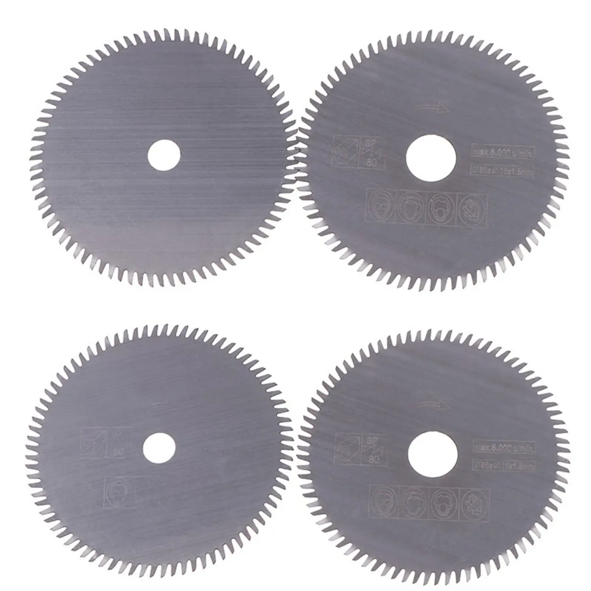 1PC High Quality 85mm Mini Circular Saw Blade 10/15mm 80T Electric Cutting Disc Wood/Metal Cutting Disc Power Tools Accessories