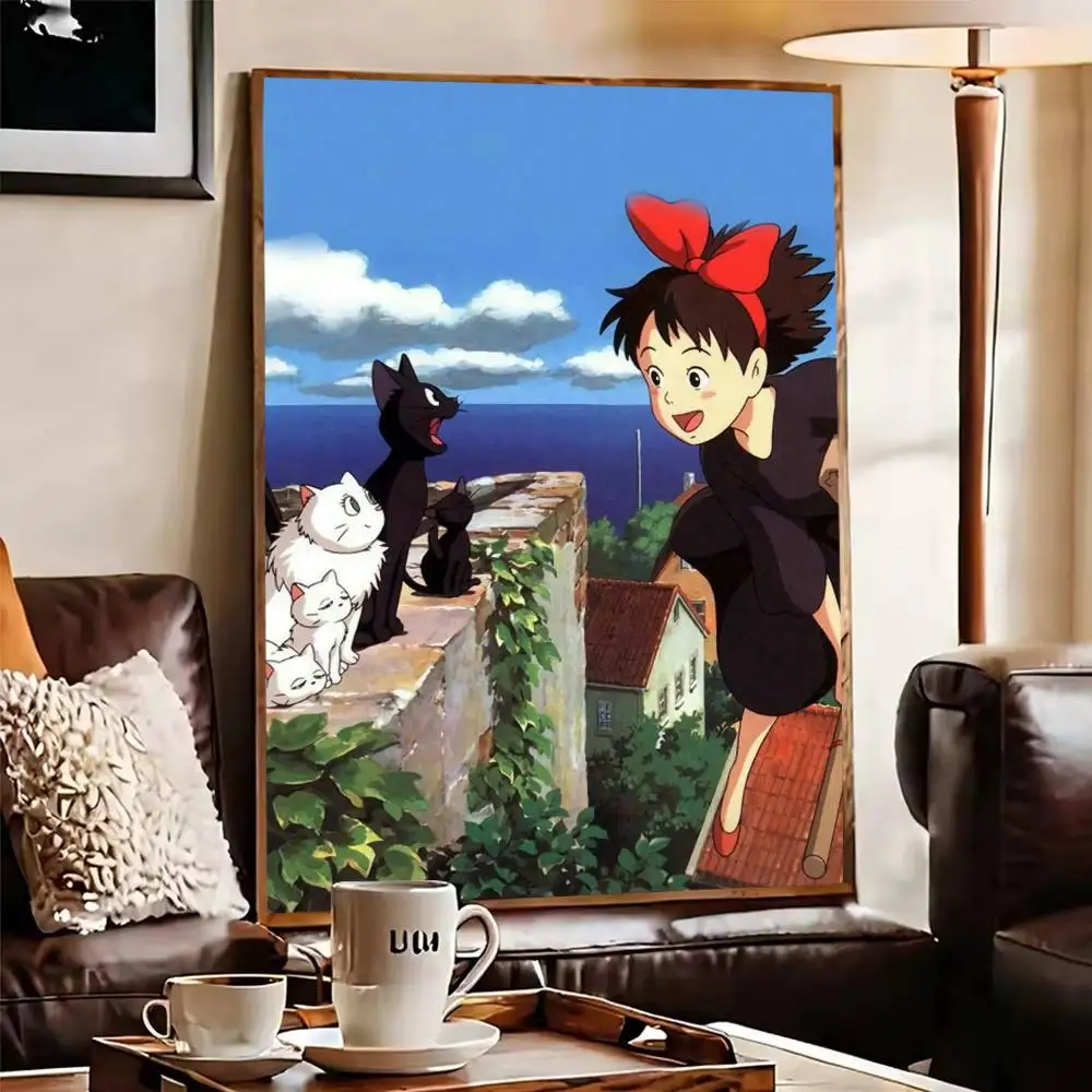 أنيمي k-Kikis d-التوصيل خدمة المشارك ورقة طباعة غرفة المعيشة المنزلي غرفة نوم مدخل بار مقهى الفن اللوحة الديكور #6