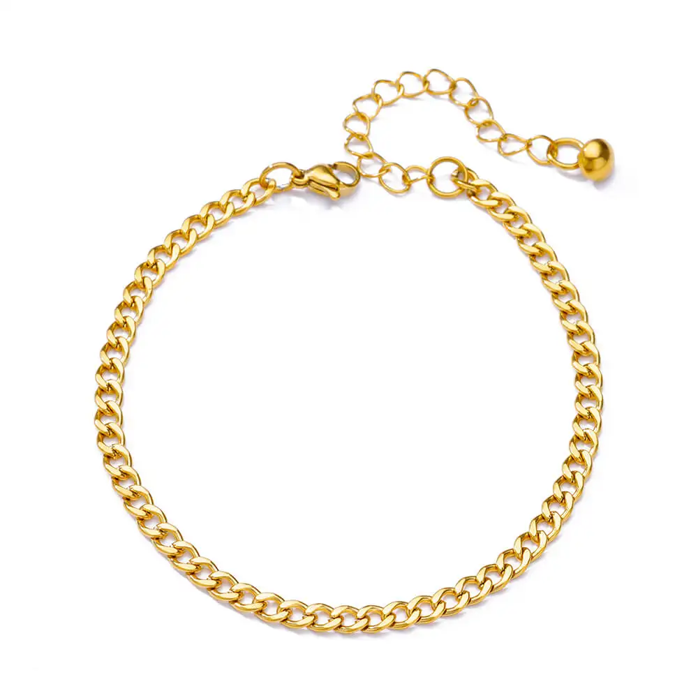 Zircon Cross Anklets for Women, Double Chain Design