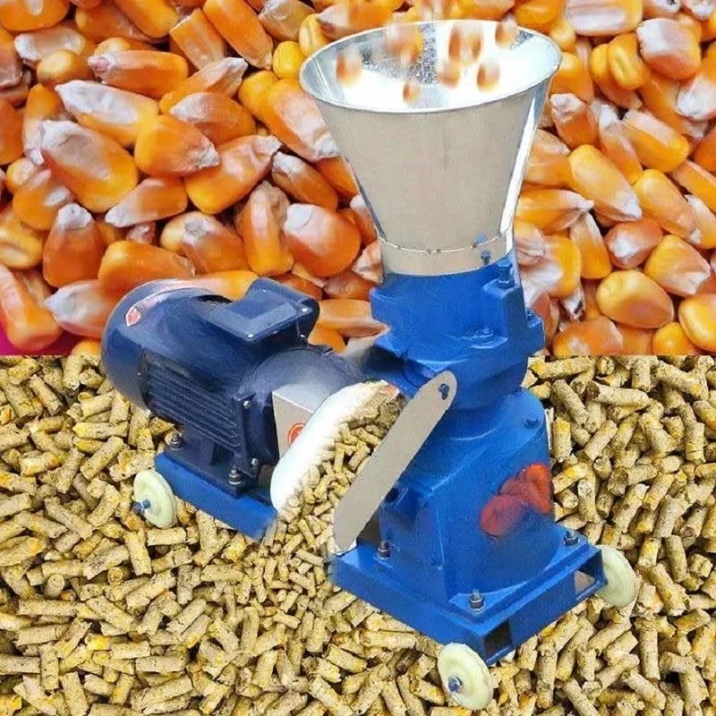 Small feed pellet machine, wet and dry household breeding equipment