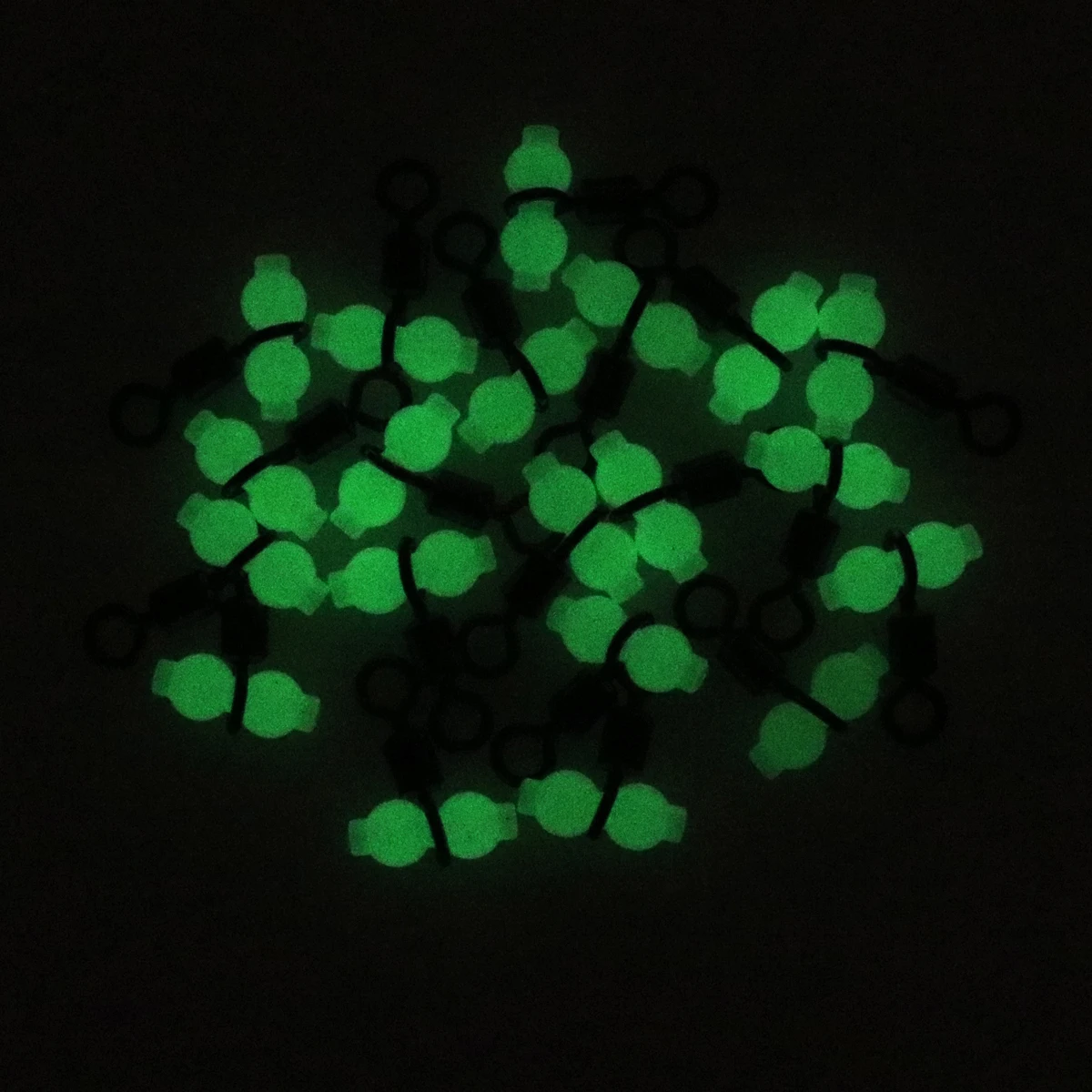 Esmerillon 3 vías con cuentas luminosas – Conector swivel para anzuelo - imagen 2