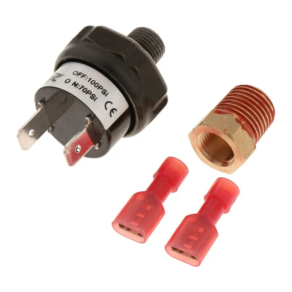 (70-120 Psi) Air Compressor Pressure Control Switch Valve Kit for Auto 12/24