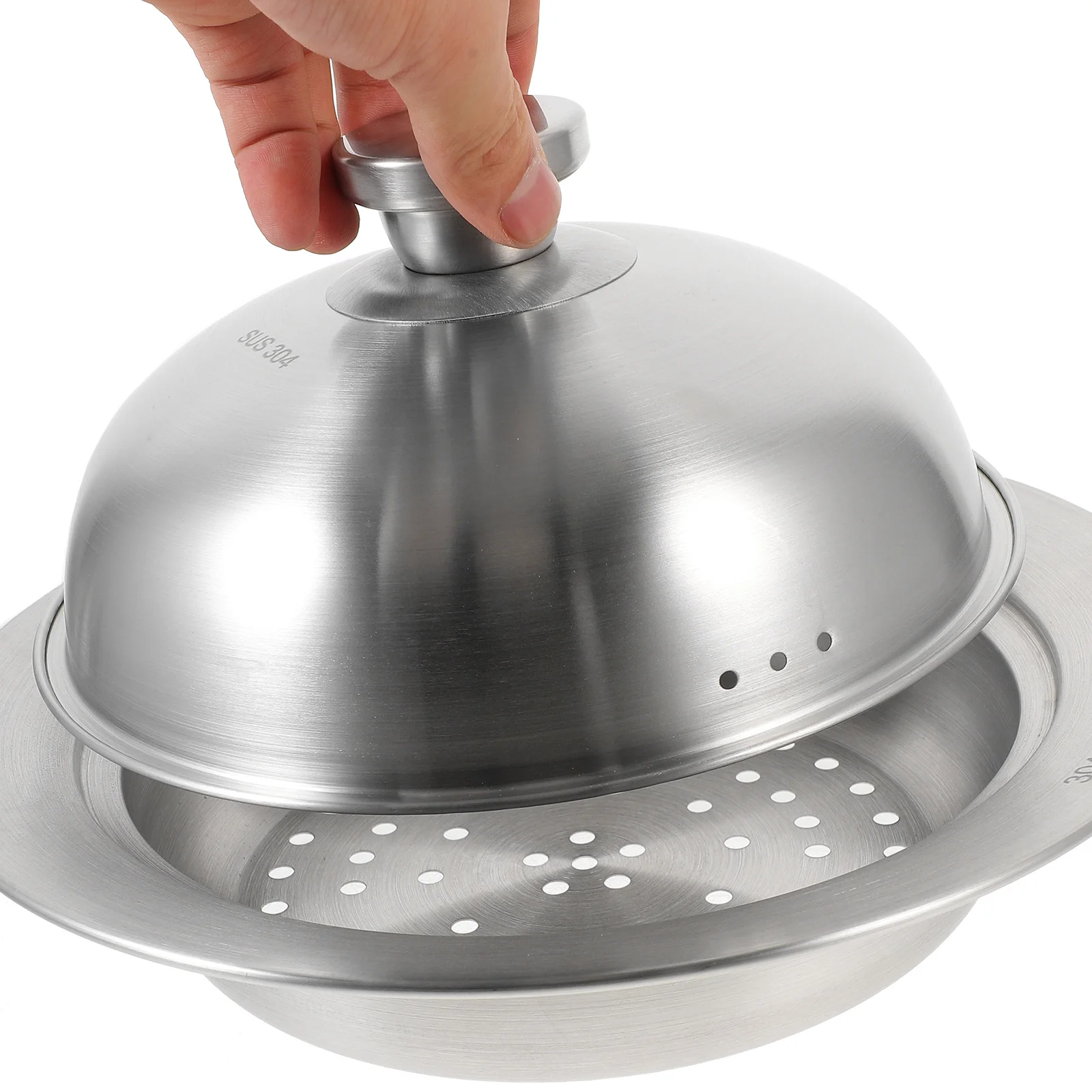 

1Pcs Stainless Steel Kitchen Steamer Basket Nutrient Retention Easy to Store and Use for Cooking Food Steamer Kitchen Supplies