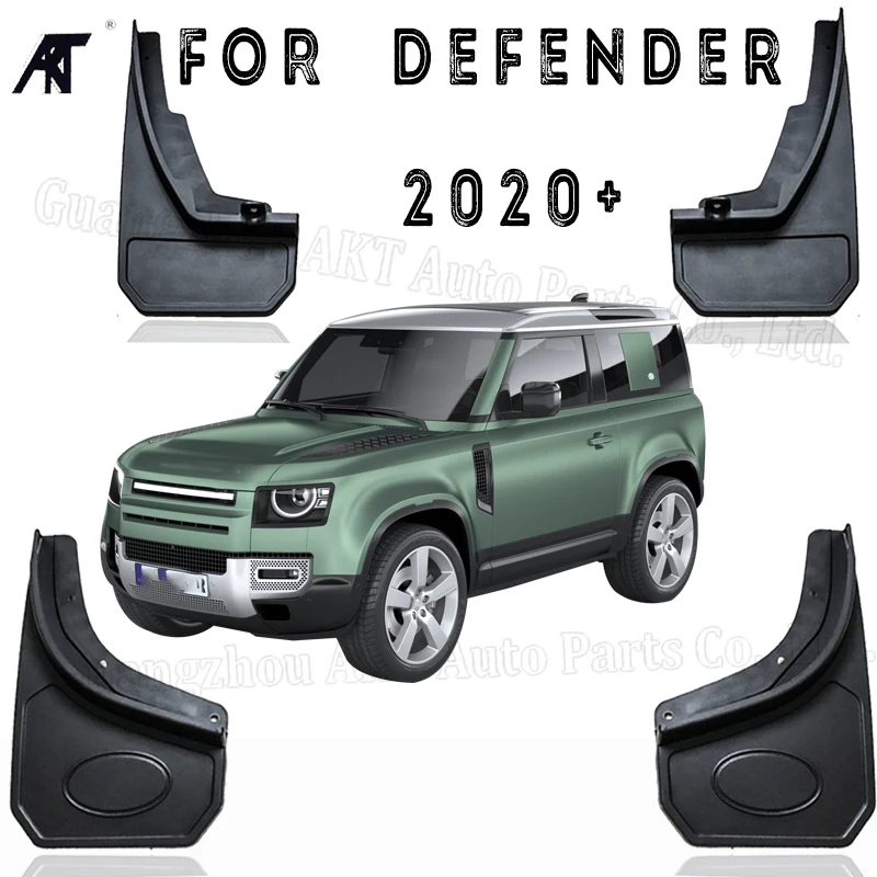 4pcs/lot FOR Land Rover 2010-onDefender Mudguards Splash Mud Flap Guard Fender Car Accessories Auto Styline Mudflaps Front Rear