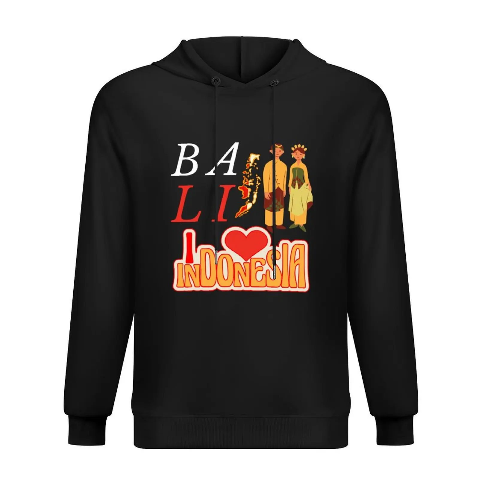 

I Love Indonesia Hoodie autumn clothes men's sweat-shirt set korean autumn clothes graphic hoodie