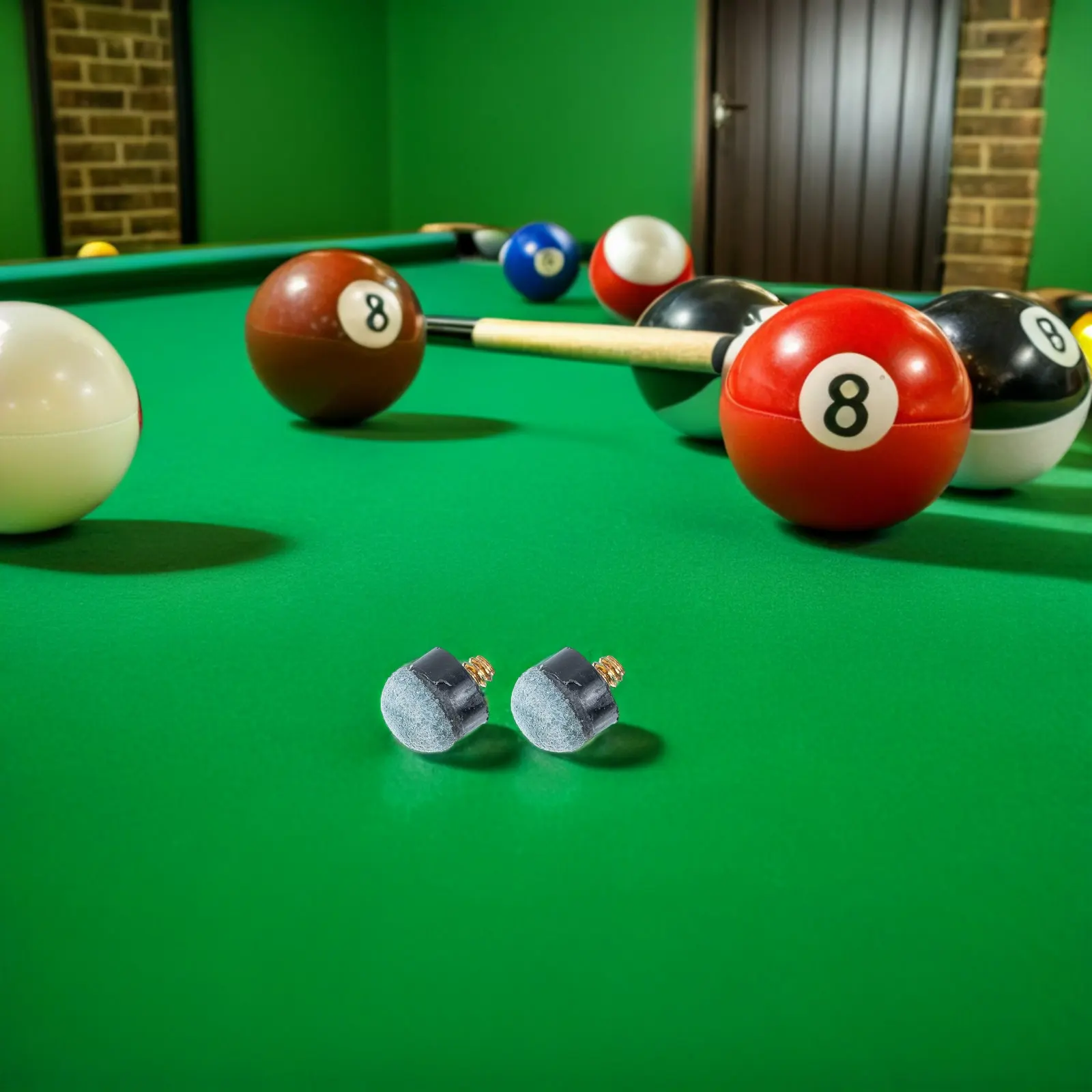 

30 шт. сменных предварительно формованных наконечников для бильярдных киев, 10 мм, на винтовой основе, для ремонта киев для бильярда и снукера, мягкие наконечники для кия