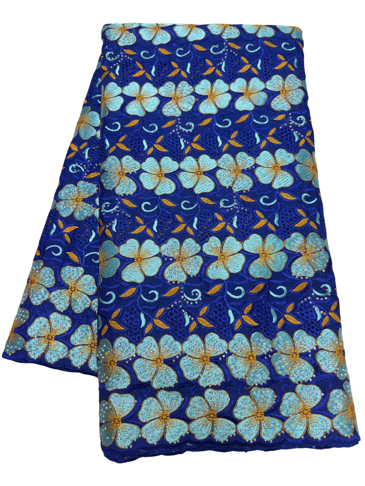 New African Cotton Lace Fabric High Quality Nigerian Swiss Voile Lace In Switzerland For Elegant Wedding Dress Sew 23A156