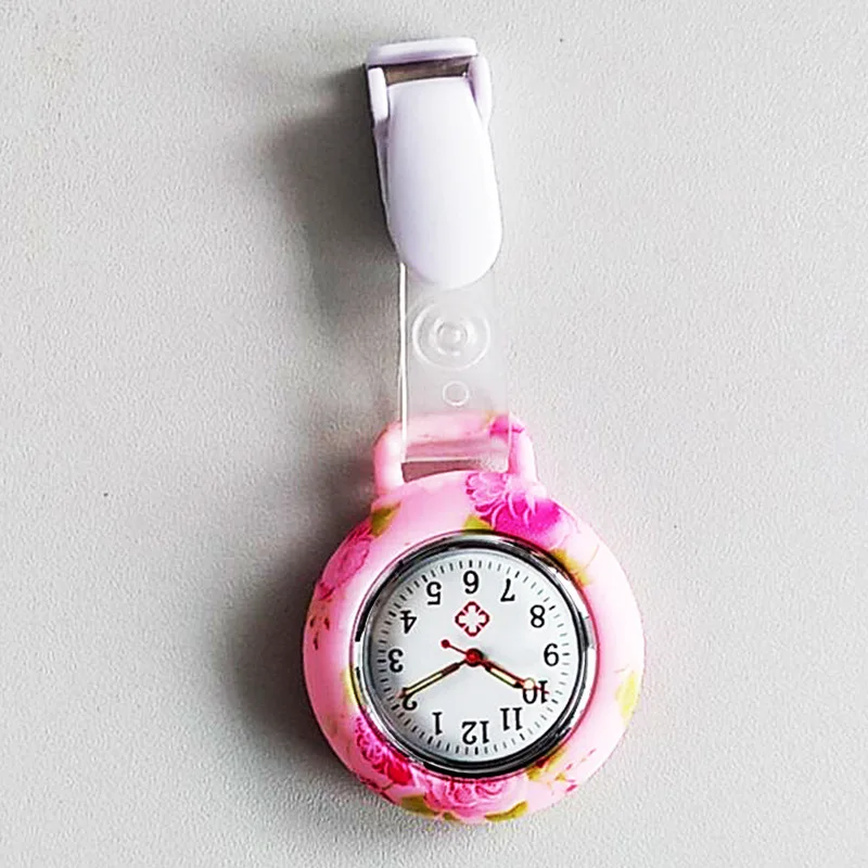 ساعة جيب كوارتز للممرضات ، ساعة كوارتز فوب ، سوار سيليكون #3