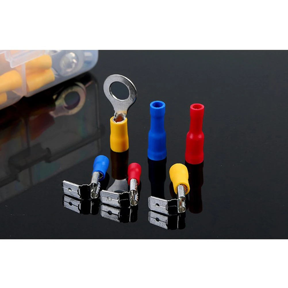 

480pcs Cold Pressed Terminals Wire Connectors Crimp Terminal Electric Insulated Block Home Ship Automobile Cable Connection DIY
